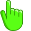 Vibrant Neon pointer cursor