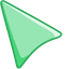 Celadon Green default cursor