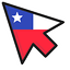 Chile Flag default cursor