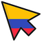 Colombia Flag default cursor