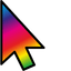 Full Rainbow default cursor
