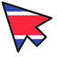 Costa Rica Flag default cursor