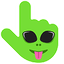 Alien Face pointer cursor