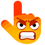 Angry Face pointer cursor