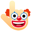 Clown Face pointer cursor