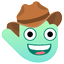 Cowboy Face pointer cursor