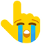 Crying Face pointer cursor