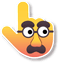 Disguised Face pointer cursor