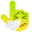 Dizzy Sneezing pointer cursor