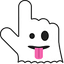 Ghost Emoji pointer cursor