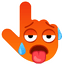 Hot Face Emoji pointer cursor