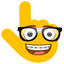 Nerdy Face pointer cursor