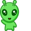 Cute Alien pointer cursor