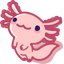 Adorable Cute Axolotl Custom Cursor default cursor