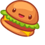 Cute Burger pointer cursor