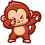 Dabbing Monkey pointer cursor
