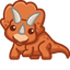 Triceratops pointer cursor