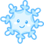 Cute Cursor Pack: Droplets & Snowflakes pointer cursor