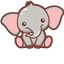 Charming Elephant pointer cursor