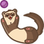 Charming Cute Ferret default cursor
