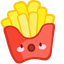 Custom Cute Hamburger and Fries pointer cursor
