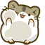 Adorable Hamster Smile pointer cursor