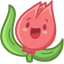 Cute Happy Tulip default cursor