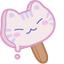 Kawaii Ice Cream Cat Custom default cursor