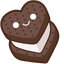 Oreo Donut Heart default cursor