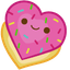 Oreo Donut Heart pointer cursor