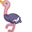 Charming Cute Ostrich default cursor