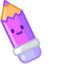 Purple Pencil and Ruler default cursor