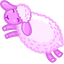 Adorable Pink Sheep default cursor