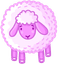 Adorable Pink Sheep pointer cursor
