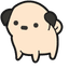 Cute Pug pointer cursor