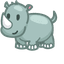Cute Rhinoceros pointer cursor
