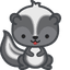 Cute Skunk pointer cursor