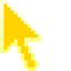 Yellow Pixel default cursor