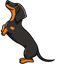 Dachshund Wiener default cursor