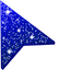 Royal Blue Glitter default cursor