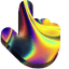 Dark Iridescent pointer cursor