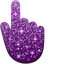 Dark Purple Glitter pointer cursor