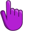 Dark Orchid pointer cursor