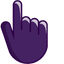 Enchanted Violet pointer cursor