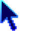 Dark Blue Glowing default cursor