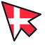 Denmark Flag default cursor