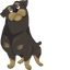 Rottweiler Bone pointer cursor