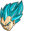 Blue Vegeta pointer cursor
