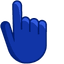 Egyptian Blue pointer cursor