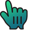 Candy Emerald pointer cursor